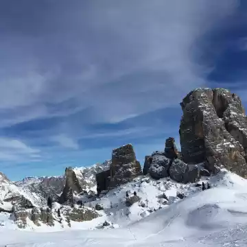 montagna cortina d ampezzo neve 1