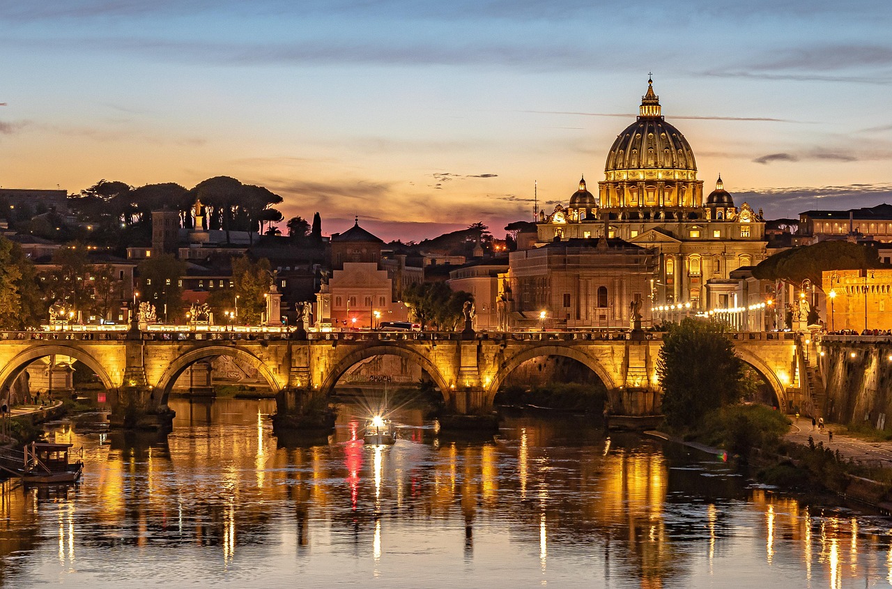 fiume tevere basilica di san pietro