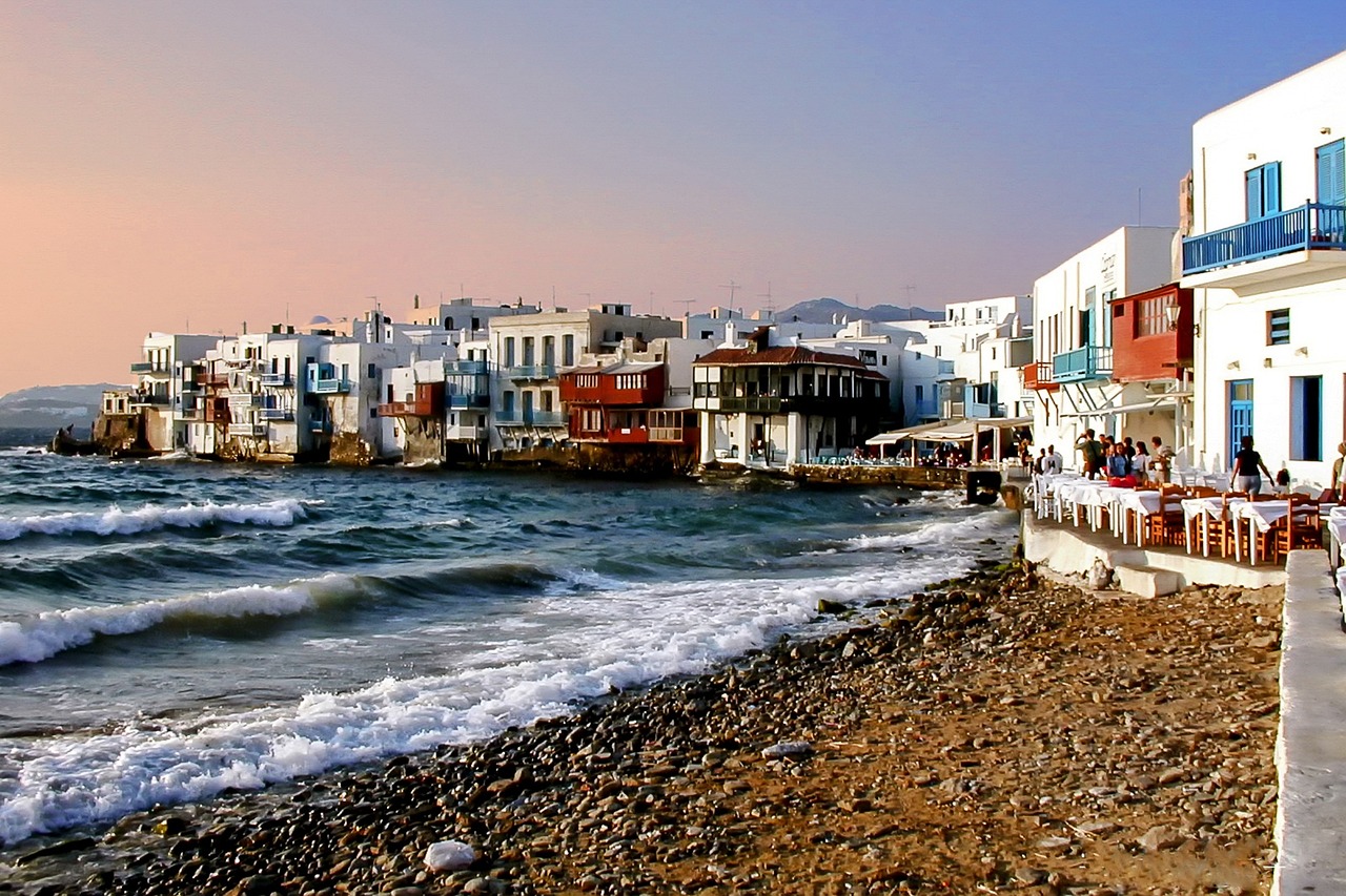 mykonos mare acqua spiaggia onda