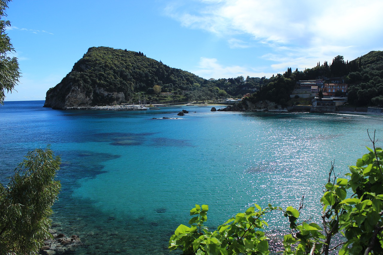 spiaggia paleokastritsas